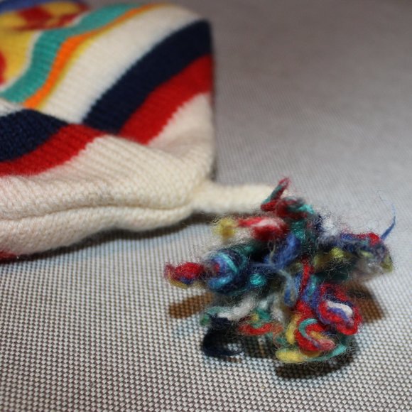 FREE❤️vintage Murray Merkley kids beanie winter wool hat Horus falcon bird motif - Picture 3 of 14